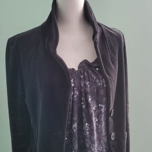 BCBG MaxAzria Velour Blazer